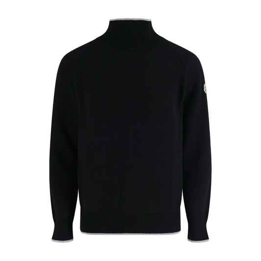 Mon mock neck knitted sweater