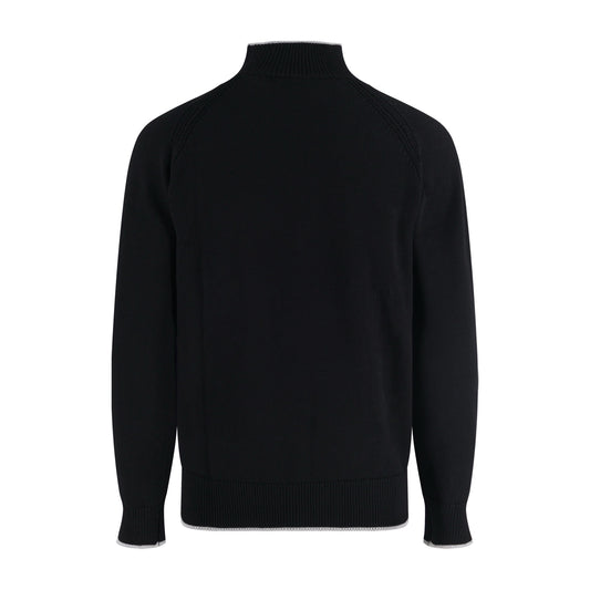 Mon mock neck knitted sweater
