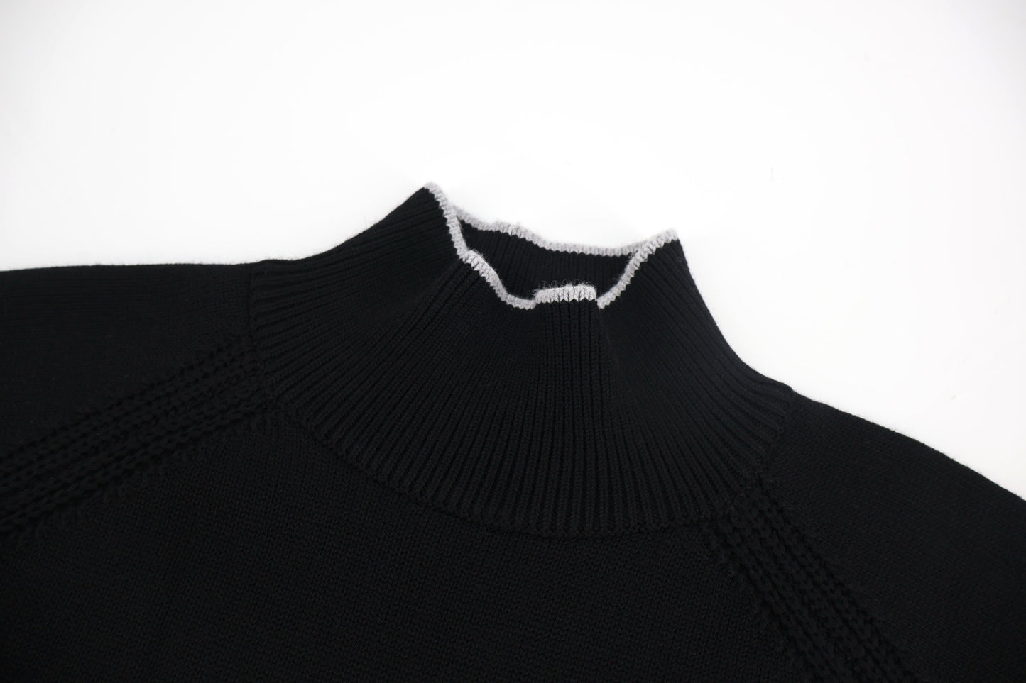 Mon mock neck knitted sweater