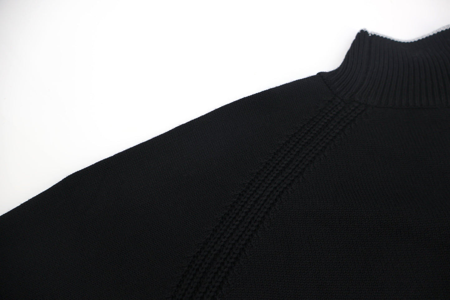 Mon mock neck knitted sweater