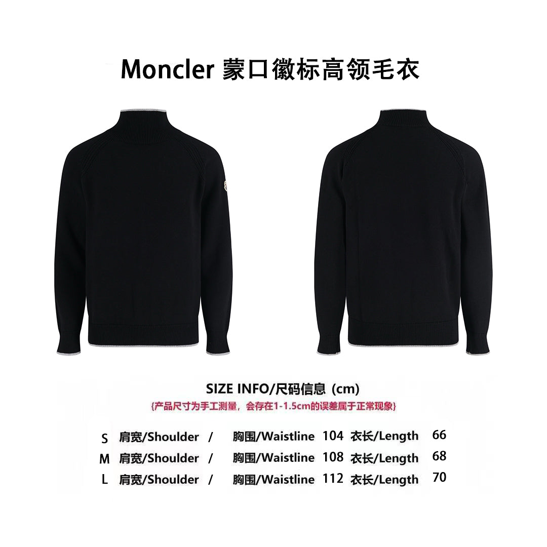 Mon mock neck knitted sweater