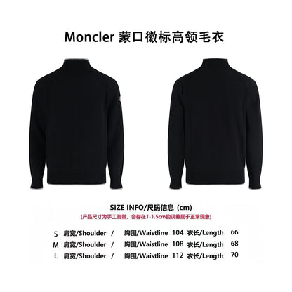 Mon mock neck knitted sweater