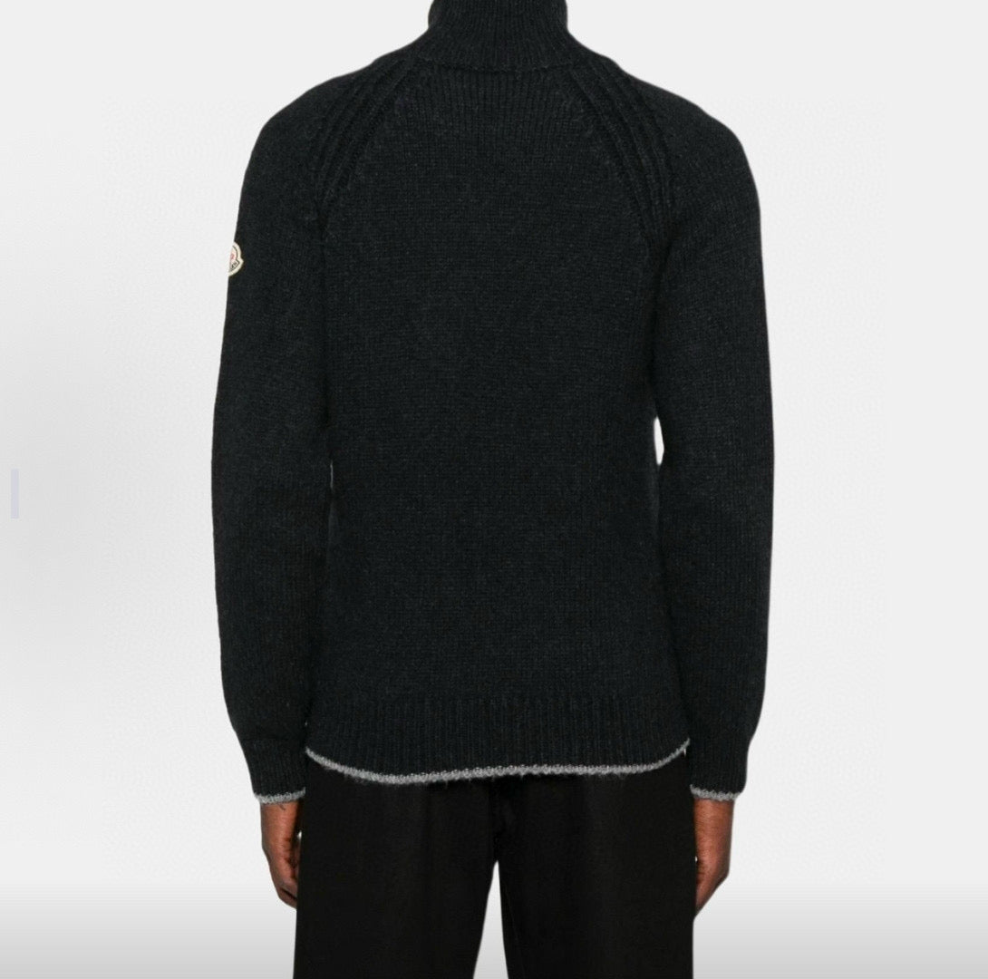 Mon mock neck knitted sweater