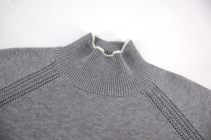 Mon mock neck knitted sweater