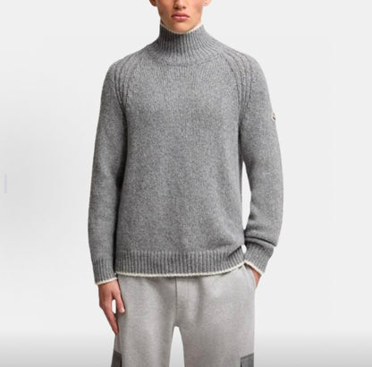 Mon mock neck knitted sweater
