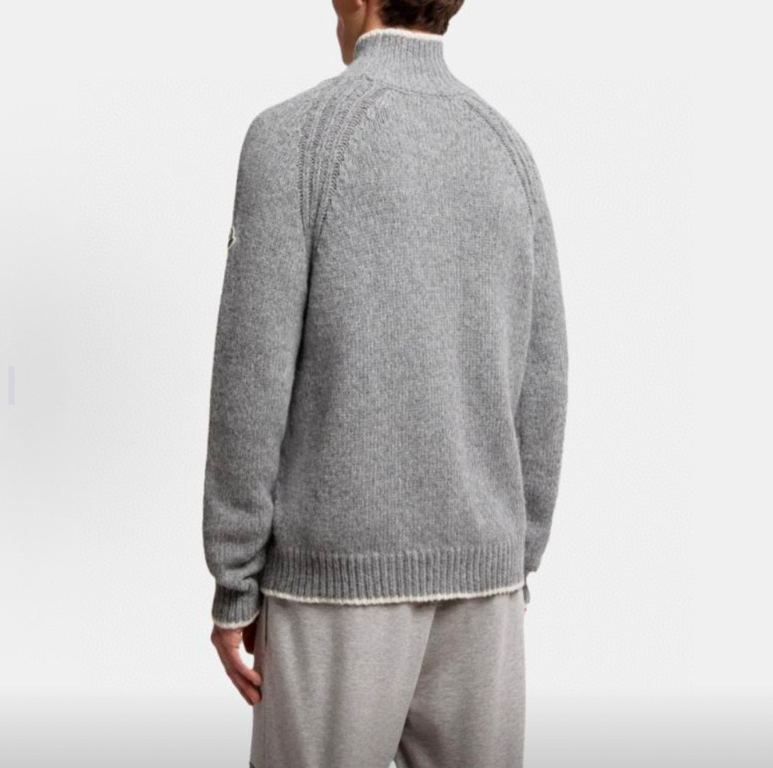 Mon mock neck knitted sweater