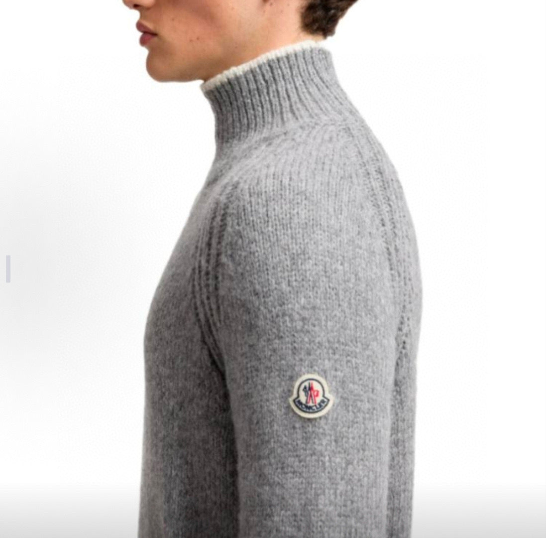 Mon mock neck knitted sweater