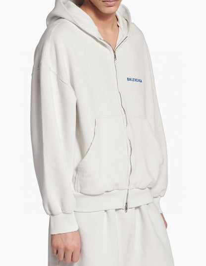 Balen embroidered hoodie jacket