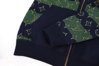 Louis reversible knitted jacket