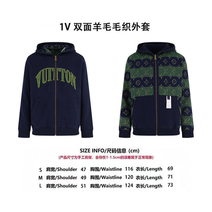 Louis reversible knitted jacket