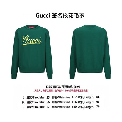Guc lntarsia knitted sweater