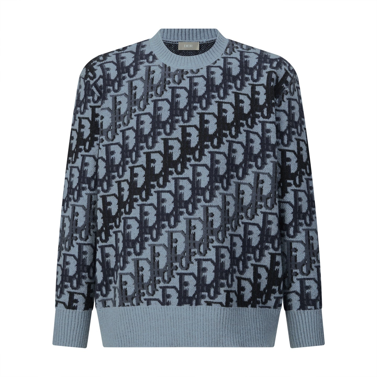 CD jacquard knitted sweater