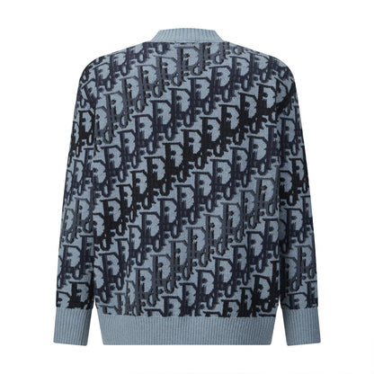 CD jacquard knitted sweater