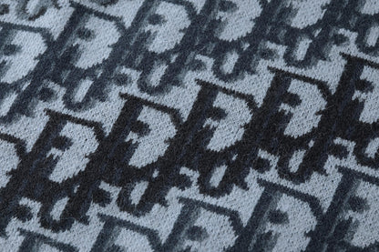 CD jacquard knitted sweater