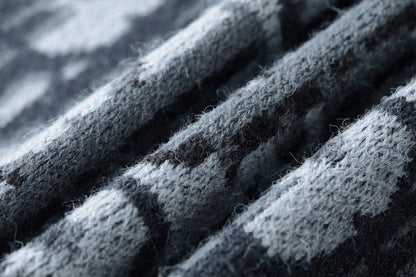 CD jacquard knitted sweater