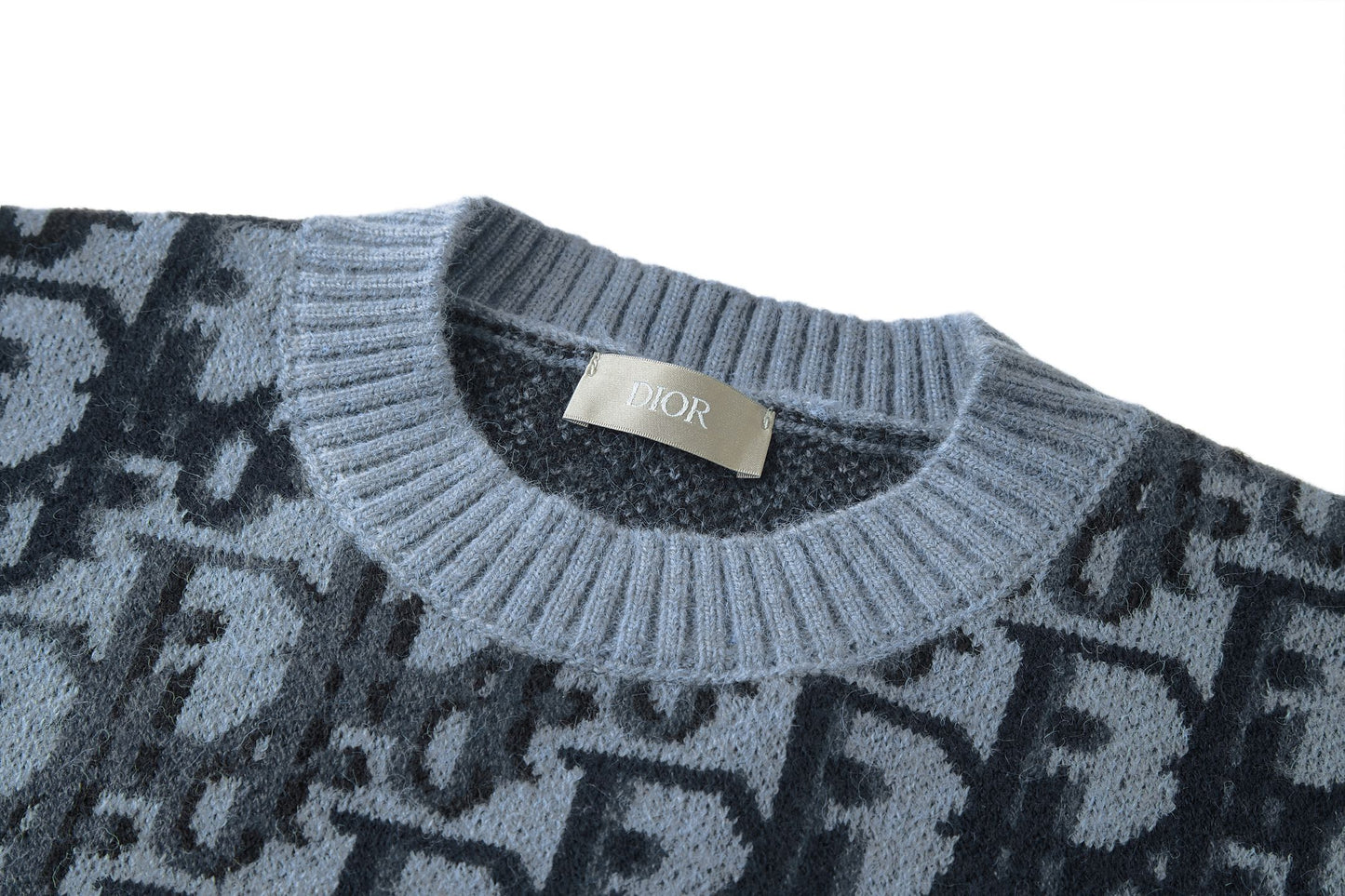 CD jacquard knitted sweater