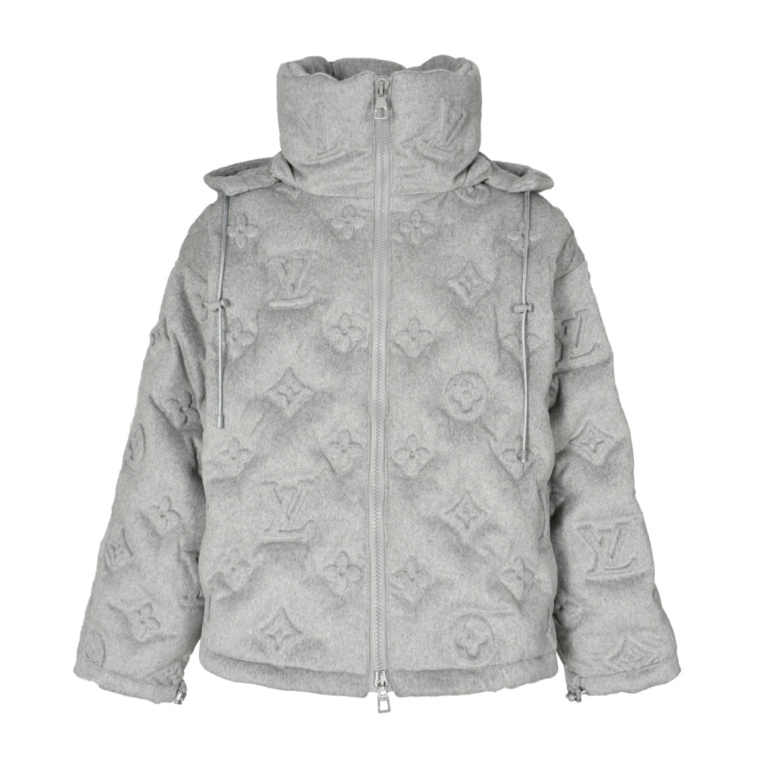 Louis embossed monogram down jacket