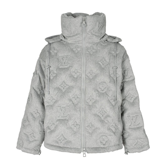 Louis embossed monogram down jacket