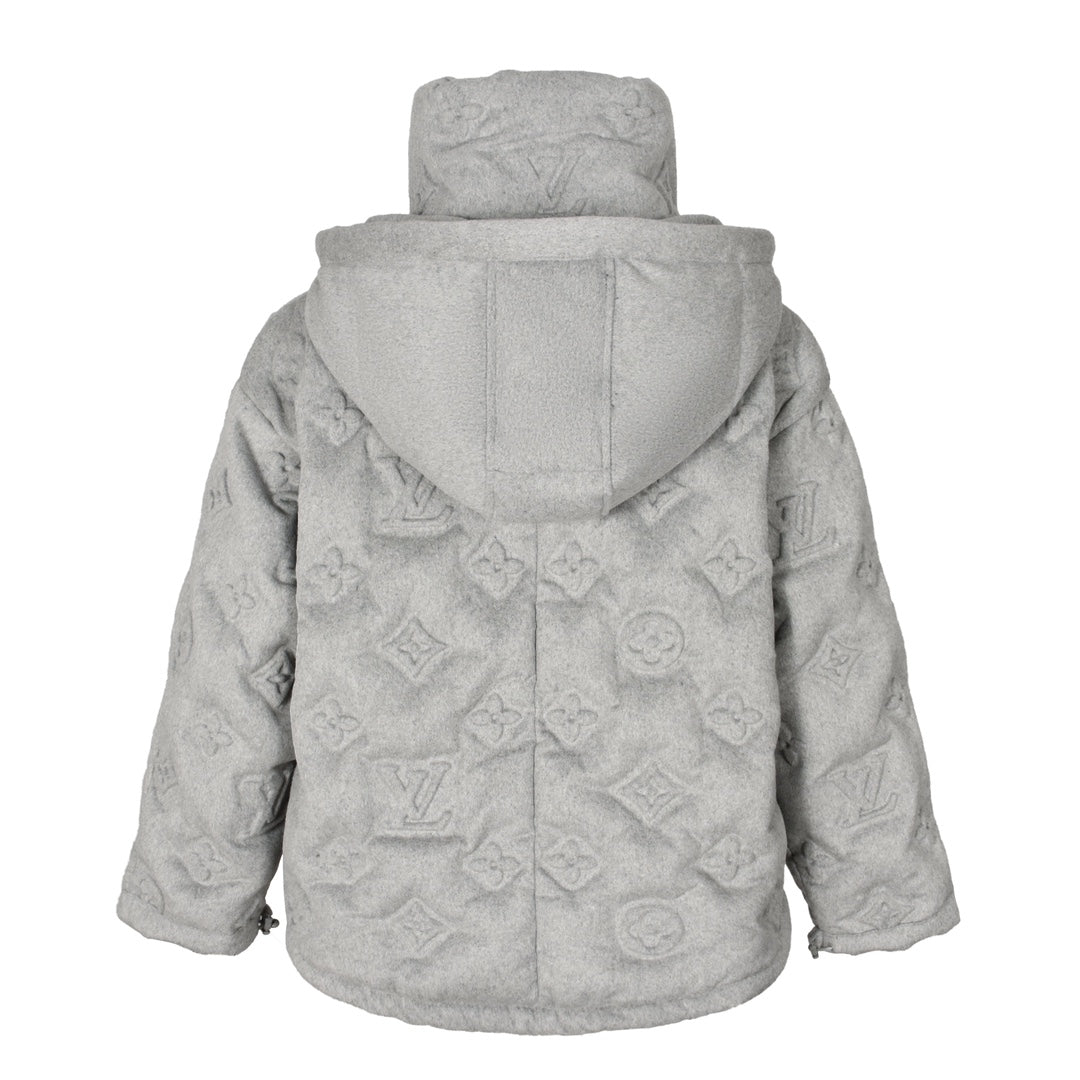 Louis embossed monogram down jacket