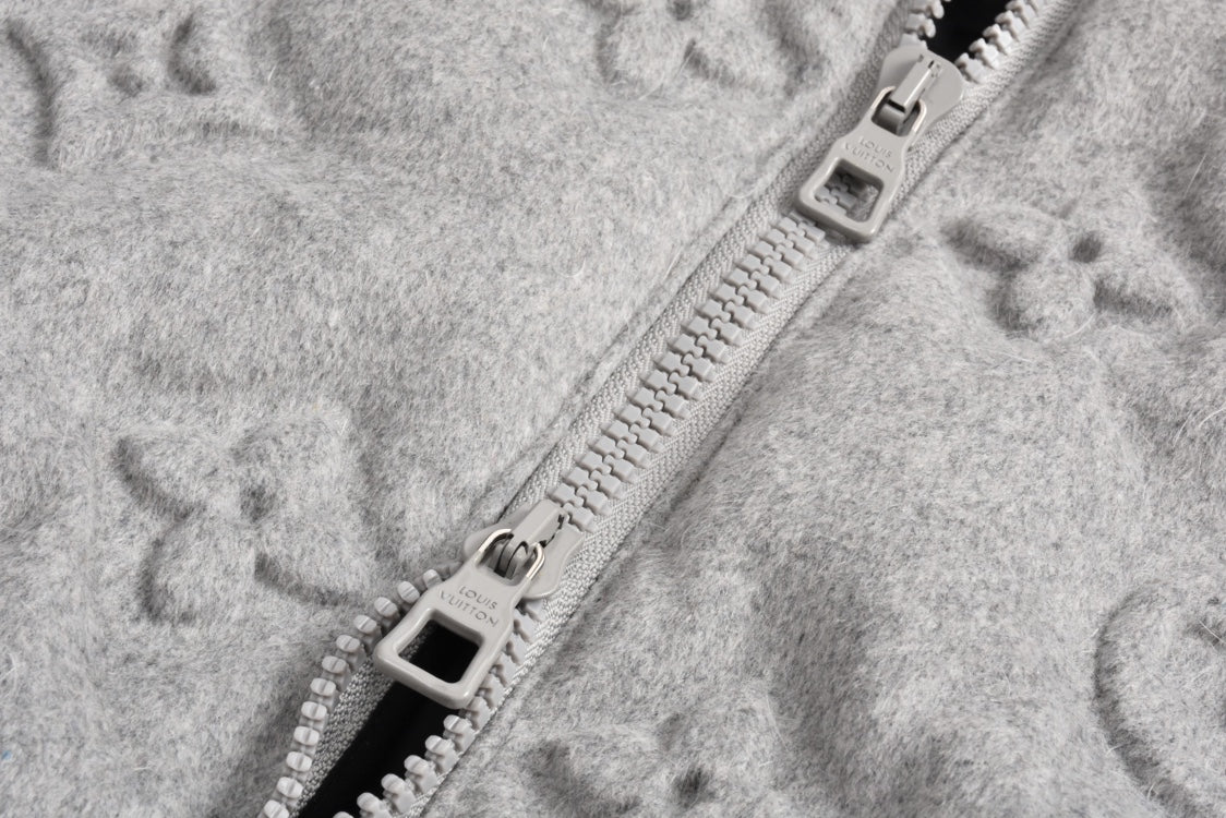 Louis embossed monogram down jacket