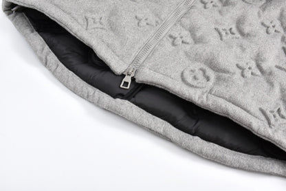 Louis embossed monogram down jacket