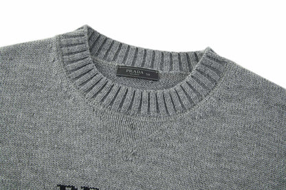 Pra jacquard knitted sweater