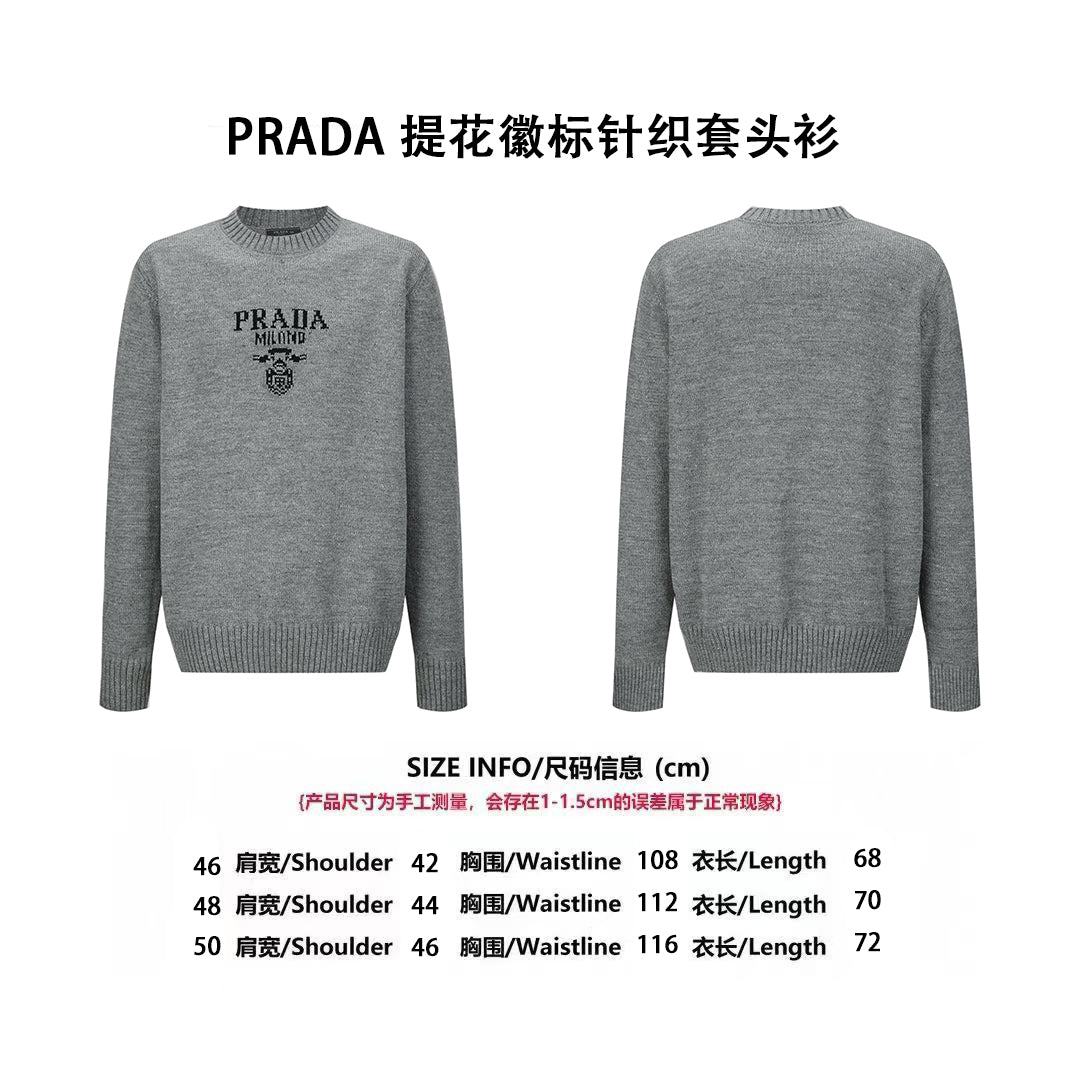 Pra jacquard knitted sweater
