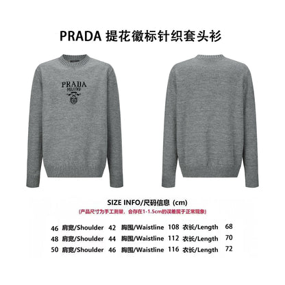 Pra jacquard knitted sweater