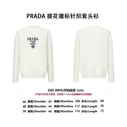 Pra jacquard knitted sweater