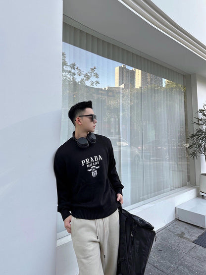 Pra jacquard knitted sweater