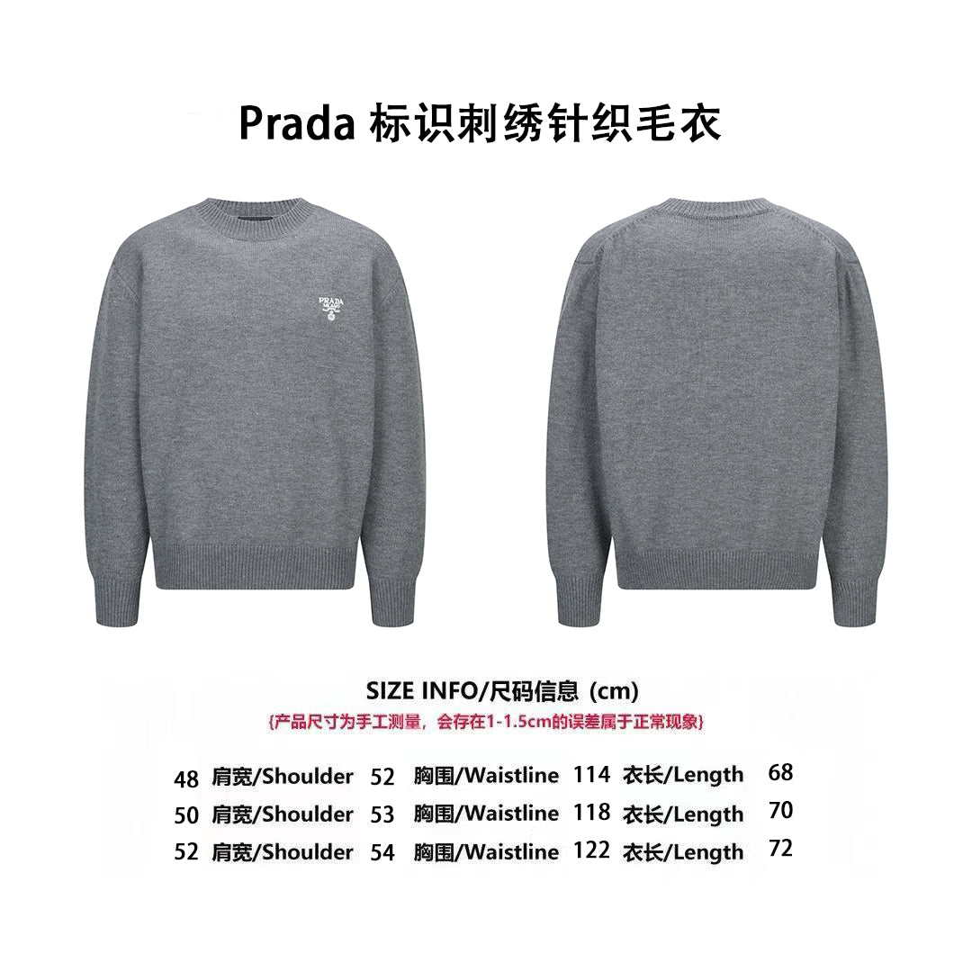 Pra embroidered knitted sweater