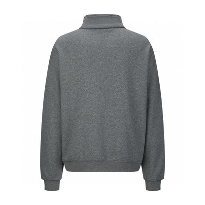 CD stand collar sweatshirt