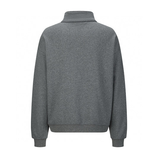 CD stand collar sweatshirt