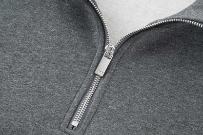 CD stand collar sweatshirt