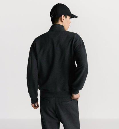 CD stand collar sweatshirt