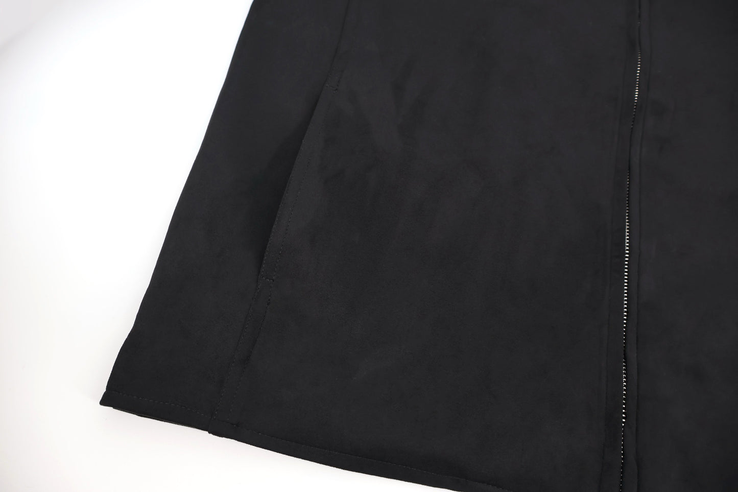 Chrome suede varsity jacket