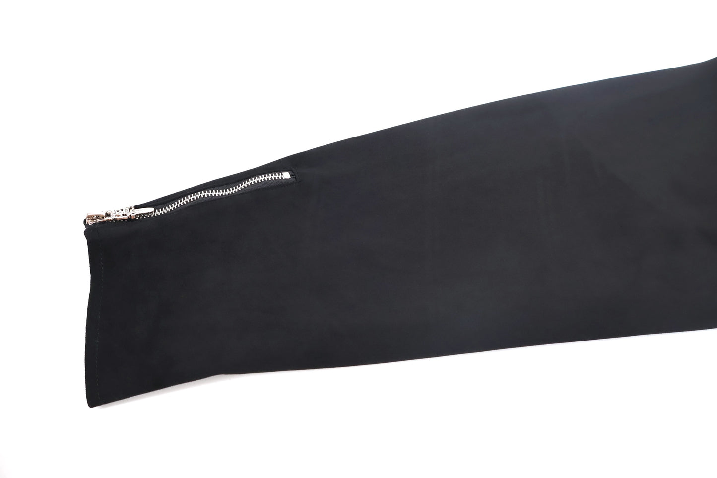 Chrome suede varsity jacket