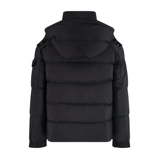 Mon stand collar down jacket