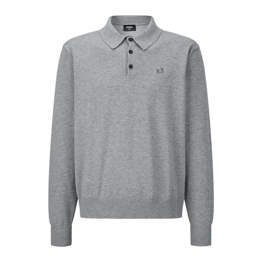 Fend casual knitted polo