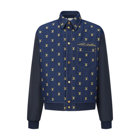 Louis denim splicing jacket