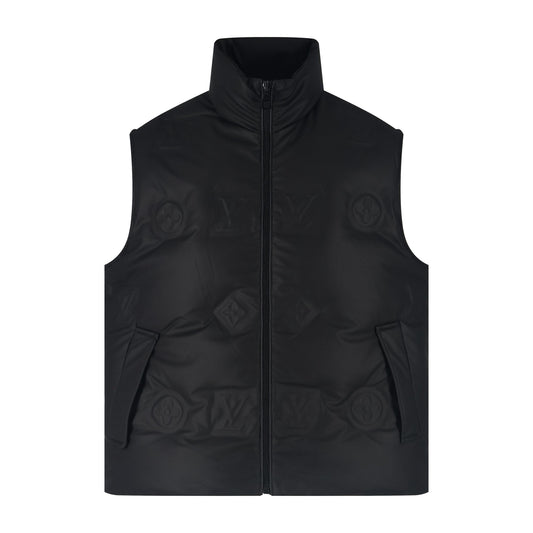 Louis embossed down vest
