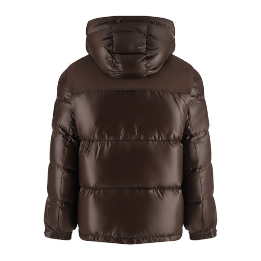 Bur embroidered down jacket