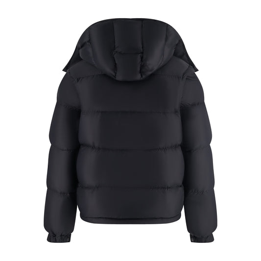 Mon detachable sleeves down jacket