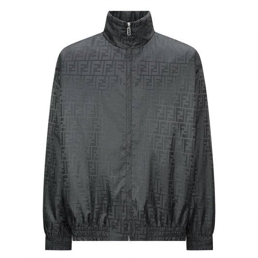 Fend collared padded jacket