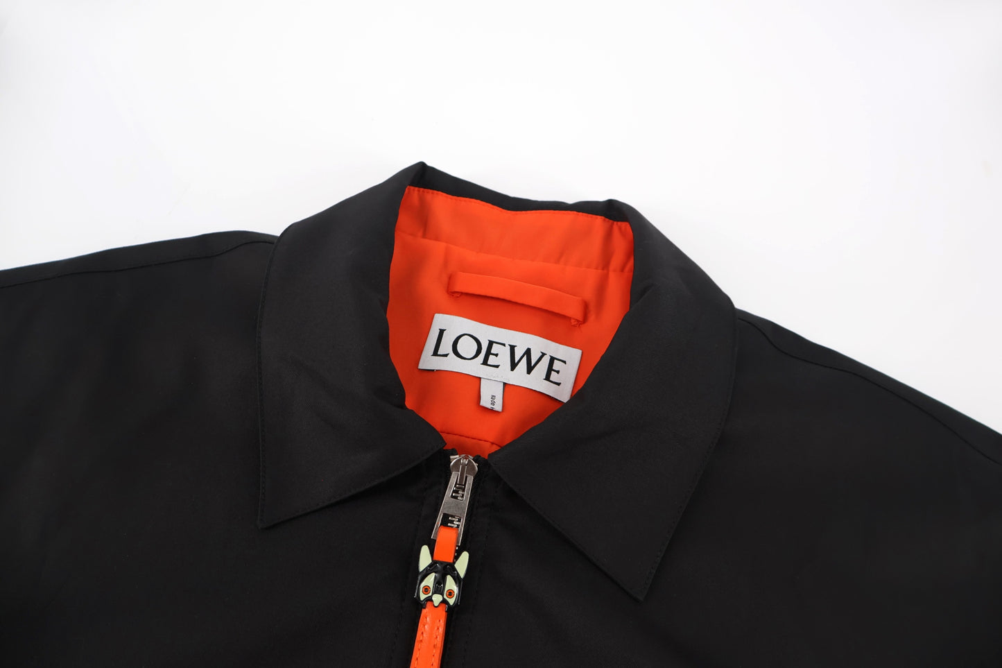 Loe graphic patch zip-up jacket