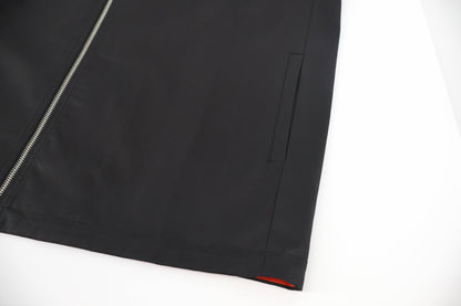 Loe graphic patch zip-up jacket