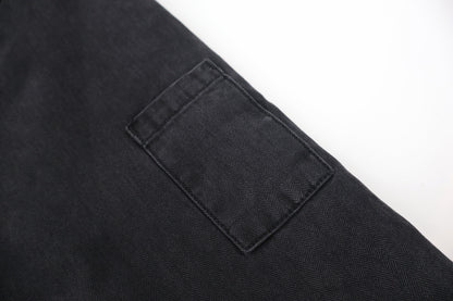 Chrome washed padded jacket