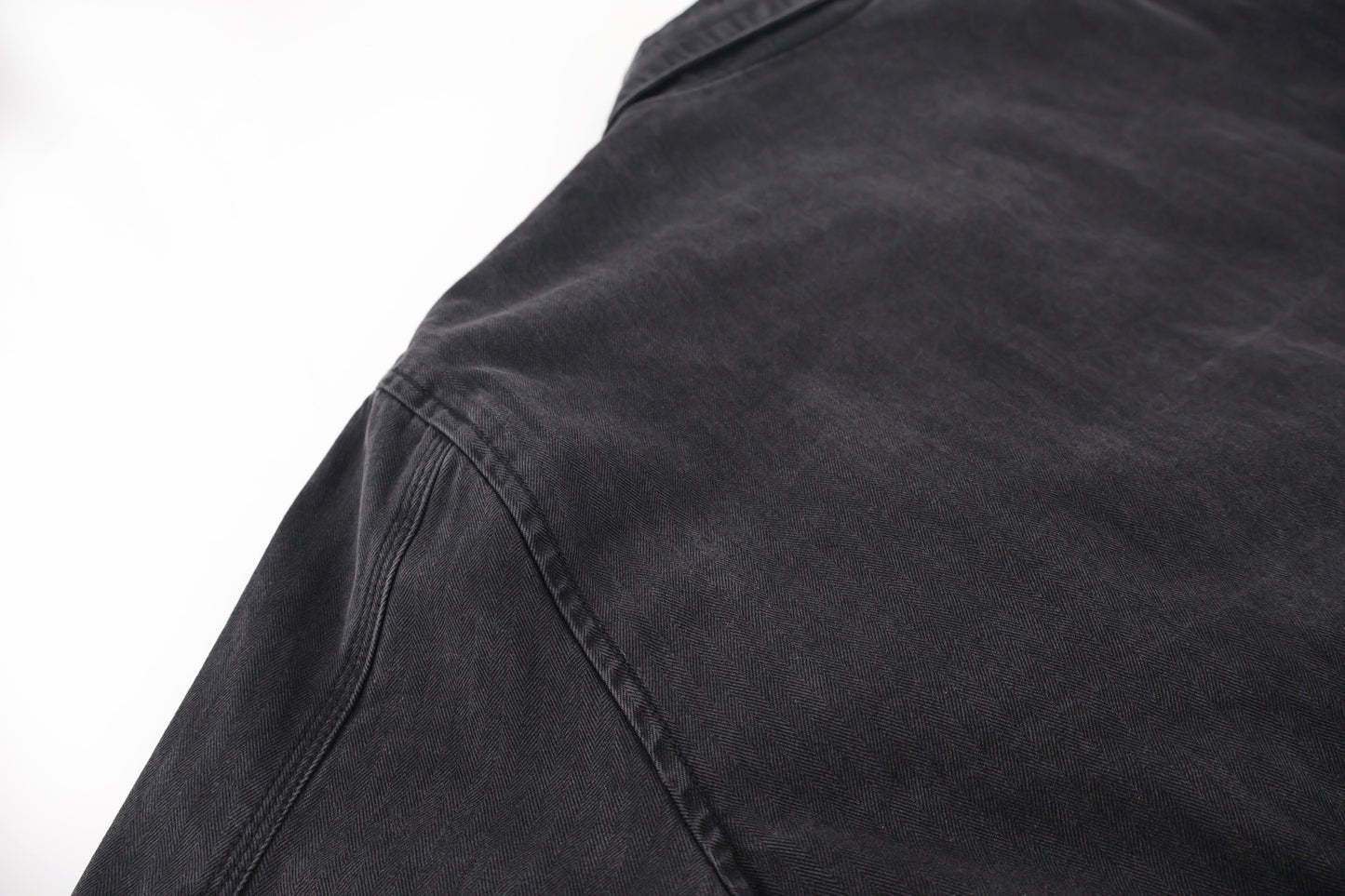 Chrome washed padded jacket