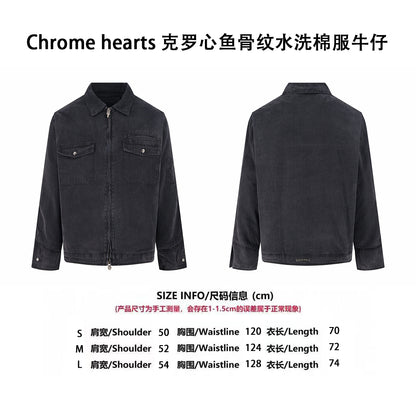 Chrome washed padded jacket