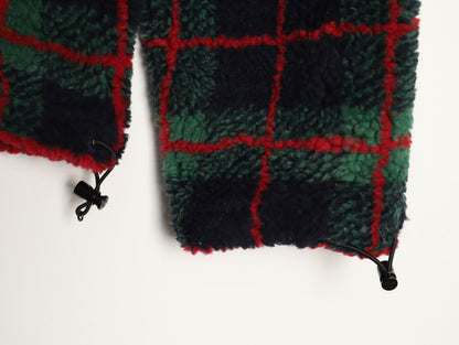 Miu plaid zip-up jacket